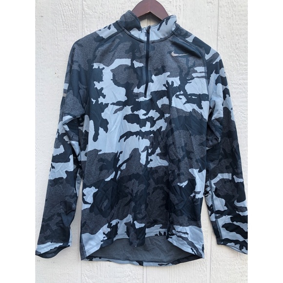 Nike Other - Nike Blue Camo Dri-Fit Lightweight Zip